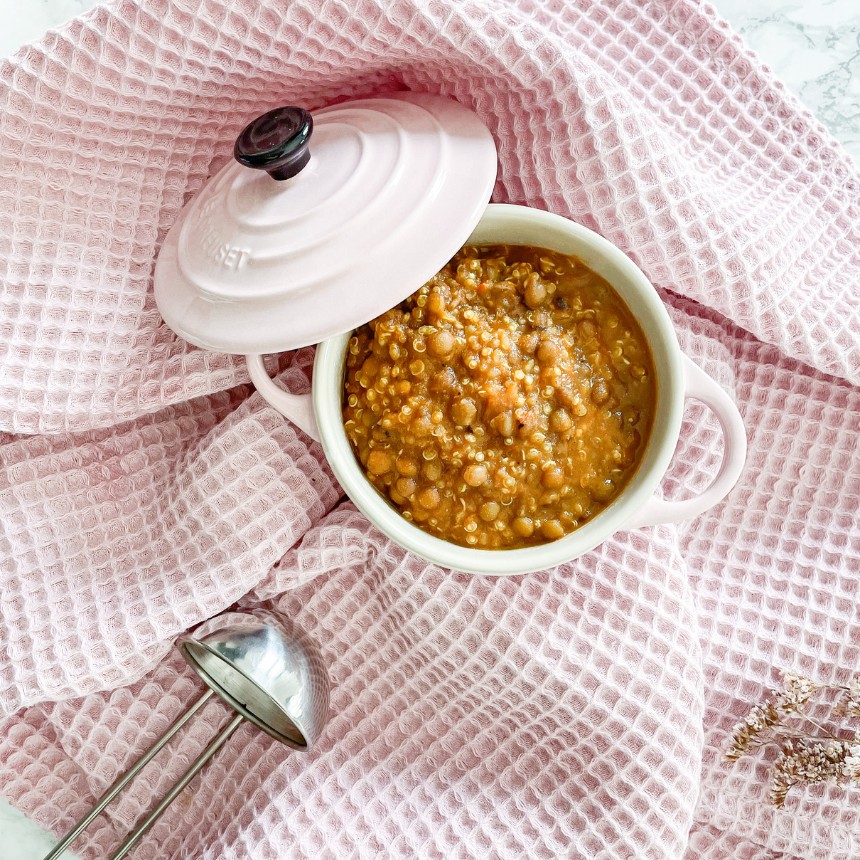 plato de lentejas con verduras
