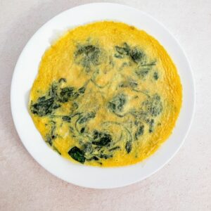 frittata espinacas con queso